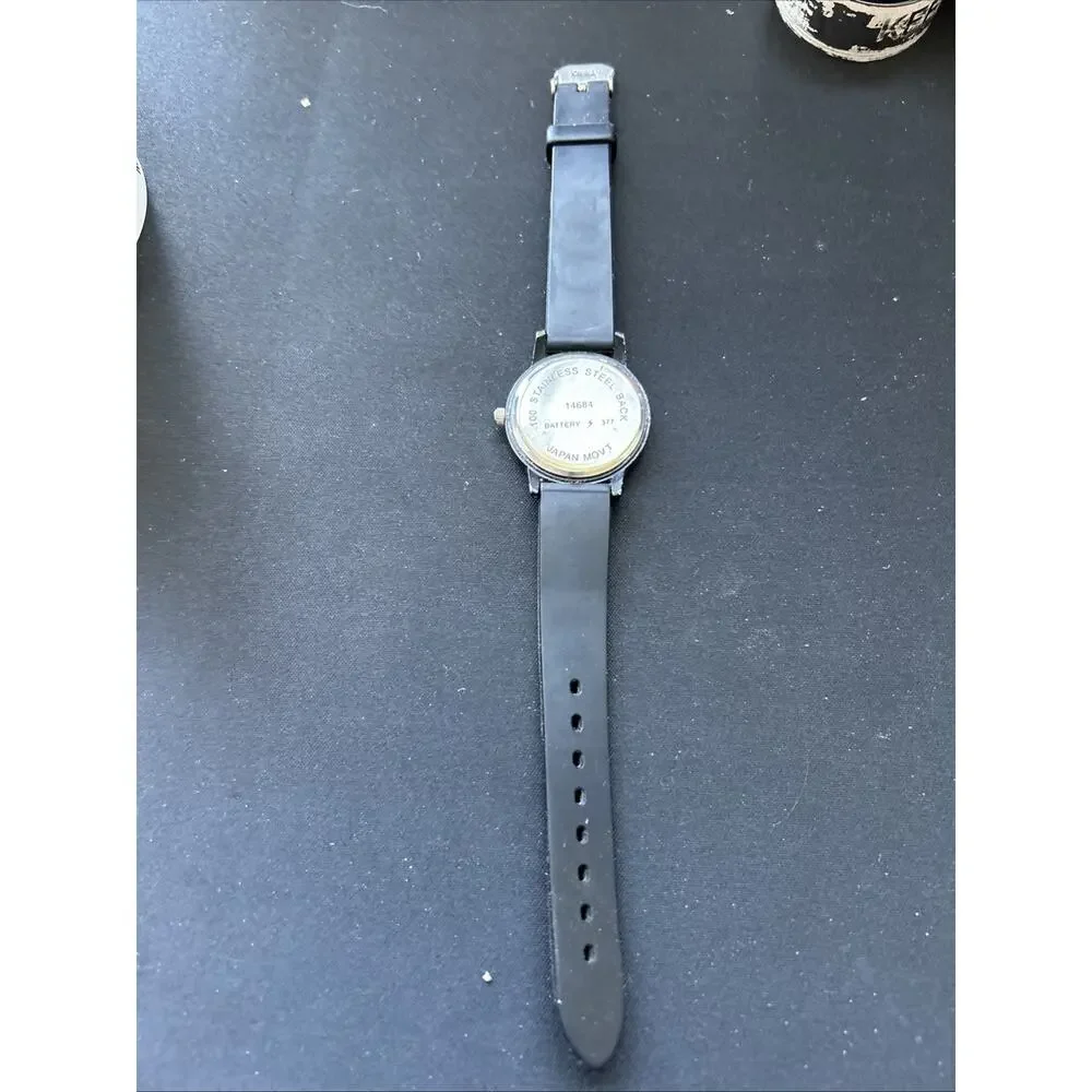 Black Case White Dial Women’s Quartz Watch